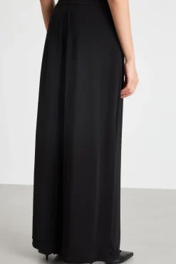 Pantalone in jersey crepe - Nero