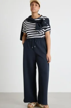 Pantalone in jersey double - Blu