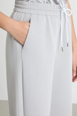Pantalone in jersey double - Grigio