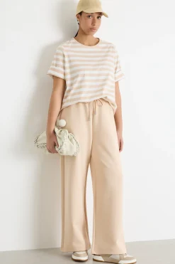 Pantalone in jersey double - Rosa