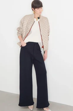 Pantalone in jersey felpa - Blu
