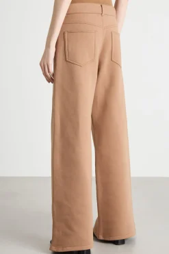 Pantalone in jersey felpa - Cammello