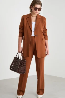 Pantalone in jersey - Marrone