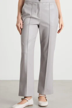 Pantalone in jersey spalmato - Grigio