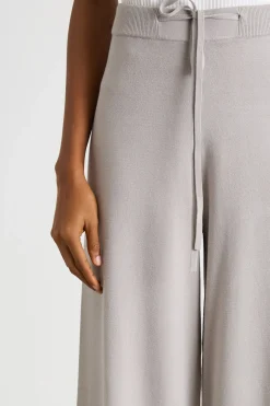 Pantalone in maglia stretch - Grigio