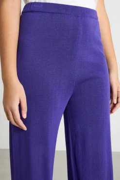 Pantalone in maglia - Viola
