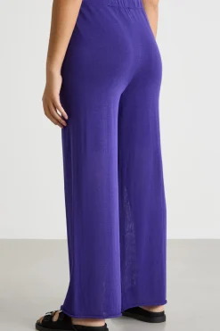Pantalone in maglia - Viola