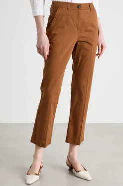 Pantalone in raso - Marrone