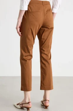 Pantalone in raso - Marrone