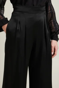 Pantalone in raso - Nero