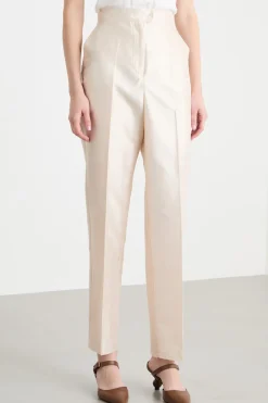Pantalone in shantung - Avorio
