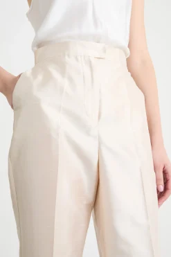 Pantalone in shantung - Avorio