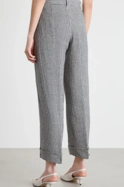 Pantalone in stuoia - Bianco Blu