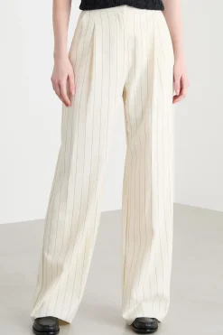 Pantalone in stuoia leggera - Bianco