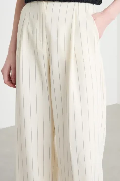 Pantalone in stuoia leggera - Bianco