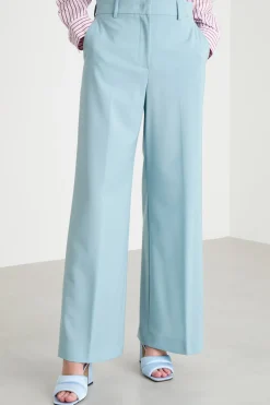 Pantalone in tela - Azzurro