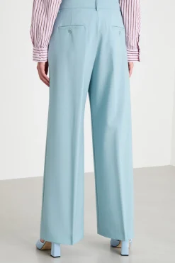 Pantalone in tela - Azzurro