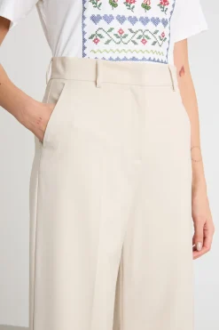 Pantalone in tela - Beige