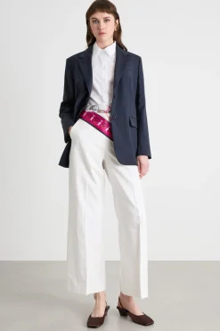 Pantalone in tela - Bianco