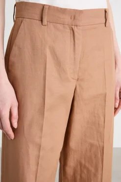 Pantalone in tela - Cammello
