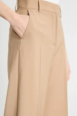 Pantalone in tela - Cammello
