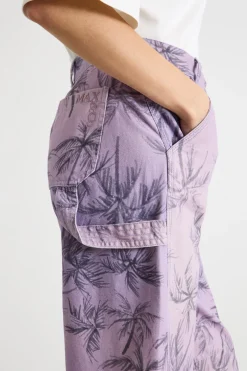 Pantalone in tela - Lilla