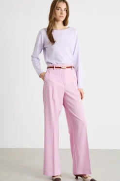 Pantalone in tela - Rosa