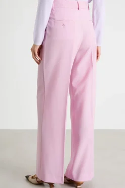 Pantalone in tela - Rosa