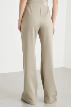 Pantalone in tessuto compatto - Beige