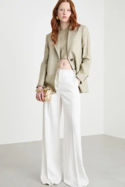 Pantalone in twill - Bianco