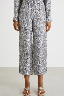 Pantalone in twill - Lilla