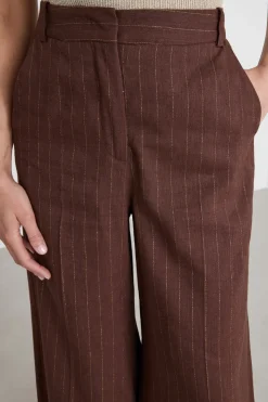 Pantalone in twill - Marrone