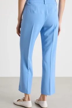 Pantalone in twill tecnico - Azzurro