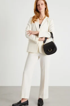 Pantalone in twill tecnico - Bianco
