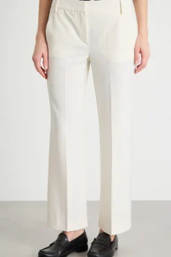 Pantalone in twill tecnico - Bianco