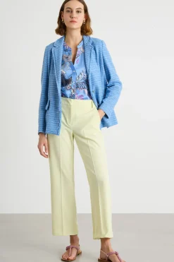 Pantalone in twill tecnico - Giallo