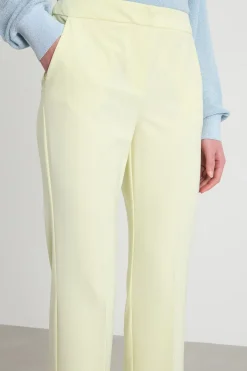 Pantalone in twill tecnico stretch - Giallo