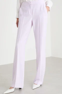 Pantalone in twill tecnico stretch - Rosa