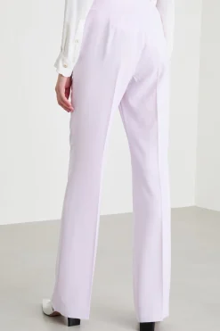 Pantalone in twill tecnico stretch - Rosa