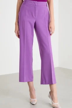 Pantalone in twill tecnico - Viola