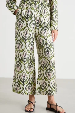 Pantalone in twill - Verde