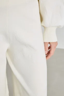 Pantalone jacquard - Bianco