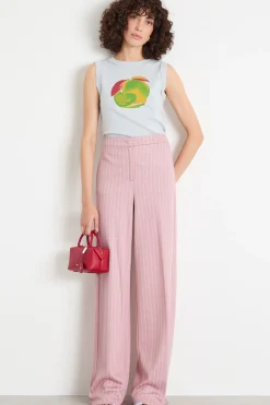 Pantalone jacquard - Rosa