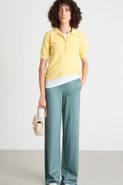 Pantalone jacquard - Verde