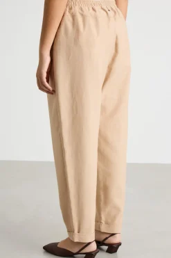 Pantalone jogging con tasche - Beige