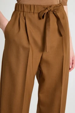 Pantalone jogging con tasche - Marrone