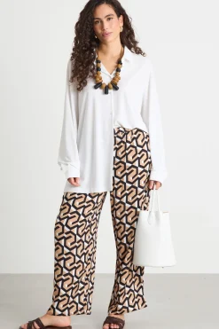 Pantalone jogging con tasche - Rosa Nero