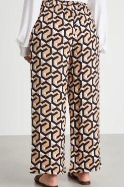 Pantalone jogging con tasche - Rosa Nero