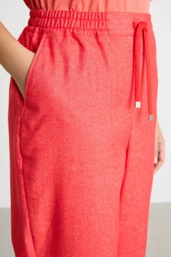 Pantalone jogging con tasche - Rosso