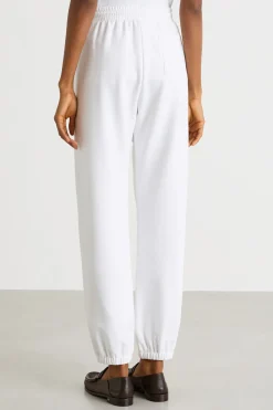 Pantalone jogging in felpa - Bianco